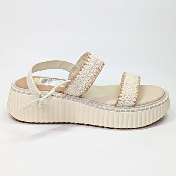 Dolce Vita Daiya Women's Ivory Platform Sandals Size 9 (MSRP $130) - Picture 1 of 9